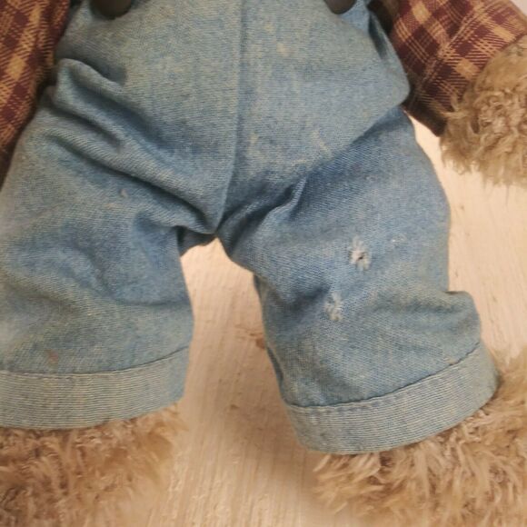 Russ Berrie & Co Plush Stuffed Bunny Rabbit "Carter" - Farmer - Picture 4 of 5